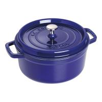 Кокот круглый 24 см 3,8 л, темно-синий, Staub La Cocotte (1102491) Кокот круглый 24 см 3,8 л, темно-синий, Staub La Cocotte (1102491)
