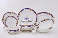 Столовый сервиз на 6 персон 25 предметов Кобальтовый орнамент, Соната 07162011-1357, Leander Столовый сервиз на 6 персон 25 предметов Кобальтовый орнамент, Соната 07162011-1357, Leander