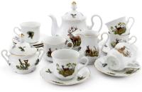 Чайный сервиз 6 персон 15 предметов, Охота Мэри-Энн 03160725-0363, Leander