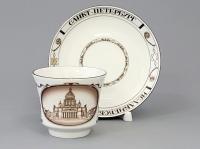 Чашка с блюдцем чайная 220 мл, Исаакиевский собор (Банкетная), Императорский фарфоровый завод (ИФЗ) 81.14849.00.1