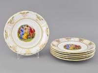 Набор тарелок десертных 19 см на 6 персон, Мадонна Перламутр, Соната 07160319-0676, Leander