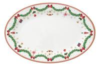 Блюдо овальное 35х23,5 см, Щелкунчик - Новогодняя гирлянда, Magie de Noel, Easy Life Блюдо овальное 35х23,5 см, Щелкунчик - Новогодняя гирлянда, Magie de Noel, Easy Life