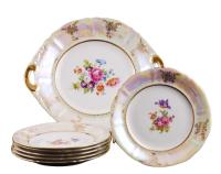 Сервиз для торта 7 предметов с тарелками 17 см, Перламутр, Соната 07161017-0656, Leander