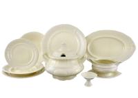 Столовый сервиз на 6 персон 25 предметов Белый узор Слоновая кость, Соната 07562011-3001, Leander Столовый сервиз на 6 персон 25 предметов Белый узор Слоновая кость, Соната 07562011-3001, Leander