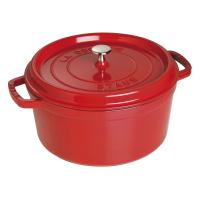Кокот круглый 28 см 6,7 л, вишневый, Staub La Cocotte (1102806) Кокот круглый 28 см 6,7 л, вишневый, Staub La Cocotte (1102806)