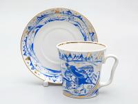 Бокал с Блюдцем ИФЗ Тройка Ленинградский 360 мл, Императорский фарфоровый завод, 81.10486.00.1