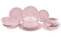 Столовый сервиз на 6 персон 25 предметов, Мелкие цветы, Розовый фарфор Соната 07262011-0158, Leander Столовый сервиз на 6 персон 25 предметов, Мелкие цветы, Розовый фарфор Соната 07262011-0158, Leander