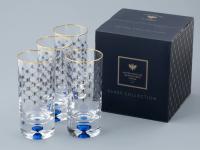 Набор (4 стакана для сока) 300 мл Кобальтовая сетка, Императорский фарфоровый завод (ИФЗ) 14.11004.07