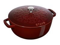 Кокот STAUB Лилия 26 см, 4,9 л, гранатовый (11212687) Кокот STAUB Лилия 26 см, 4,9 л, гранатовый (11212687)