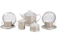 Чайный сервиз 6 персон 15 предметов, Сабина 02160725-2328, Leander