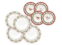 Набор новогодних тарелок 8 предметов на 4 персоны, Щелкунчик, Magie de Noel, Easy Life