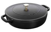 Сотейник чистера с чугунной крышкой, 28 см, 3,7 л  Staub, черный (12612825) Сотейник чистера с чугунной крышкой, 28 см, 3,7 л  Staub, черный (12612825)