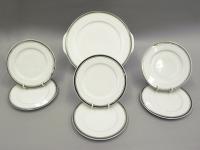 Сервиз для торта 7 предметов с тарелками 17 см Изящная платина, Сабина 02161027-0011, Leander