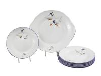 Сервиз для торта на 6 персон 7 предметов Гуси, Верона 67161017-0807, Leander