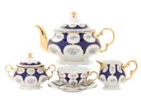 Чайный сервиз 6 персон 15 предметов Кобальт, Соната 07160725-0419, Leander
