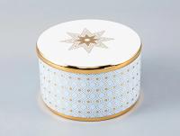 Шкатулка (сахарница) Азур-2 (Идиллия) 13 см, Императорский фарфоровый завод (ИФЗ) 81.28257.00.1