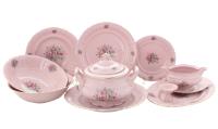 Столовый сервиз на 6 персон 25 предметов, Цветы, Розовый фарфор Соната 07262011-0013, Leander Столовый сервиз на 6 персон 25 предметов, Цветы, Розовый фарфор Соната 07262011-0013, Leander