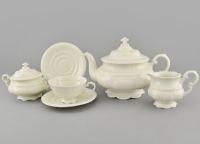 Чайный сервиз 6 персон 15 предметов Белый узор Слоновая кость, Соната Leander 07560725-3001