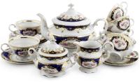 Чайный сервиз 6 персон 15 предметов, Кобальт Роза, Соната 07160725-0440, Leander