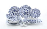 Столовый сервиз на 6 персон 24 предмета, (Луковый узор) Гжель Мэри-Энн 03162114-0055, Leander Столовый сервиз на 6 персон 24 предмета, (Луковый узор) Гжель Мэри-Энн 03162114-0055, Leander