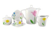 Кофейный сервиз 6 персон 15 предметов, Весенний букет, Бьянка 69160714-1036, Leander