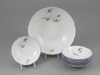 Набор салатников на 6 персон 7 предметов, Гуси Верона 67161416-0807, Leander