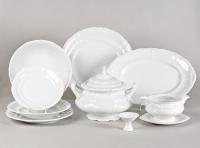 Столовый сервиз на 6 персон 25 предметов Белый фарфор, Соната 07162011-0000, Leander Столовый сервиз на 6 персон 25 предметов Белый фарфор, Соната 07162011-0000, Leander