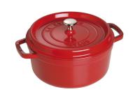 Кокот круглый 26 см 4,6 л Staub La Cocotte, вишневый (1102606) Кокот круглый 26 см 4,6 л Staub La Cocotte, вишневый (1102606)
