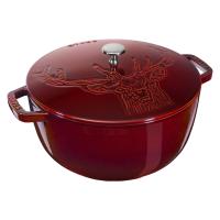 Кокот 26 см, 4,9 л, Олень, гранатовый, Staub La Cocotte (11272687) Кокот 26 см, 4,9 л, Олень, гранатовый, Staub La Cocotte (11272687)