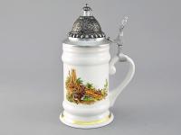 Кружка для пива с крышкой 350 мл, Охота Мэри Энн 20114114-0363, Leander