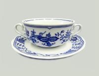 Чашка для супа с блюдцем 350 мл, Гжель Мэри Энн 03120624-0055, Leander Чашка для супа с блюдцем 350 мл, Гжель Мэри Энн 03120624-0055, Leander