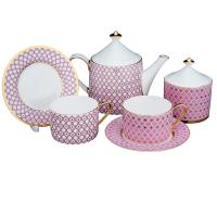 Сервиз чайный ИФЗ Астра (Идиллия) на 2 персоны 6 предметов, Императорский фарфоровый завод 81.32396.00.1