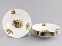 Набор тарелок глубоких 23 см на 6 персон, Охота Мэри Энн 03160213-0363, Leander