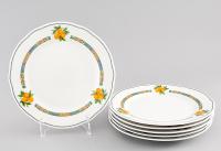 Набор тарелок десертных 19 см на 6 персон, Мэри Энн Фруктовый сад 03160319-080H, Leander