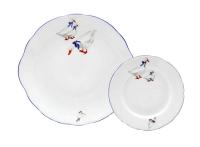 Сервиз для торта 7 предметов с тарелками 19 см, Гуси Мэри-Энн 03161019-0807, Leander