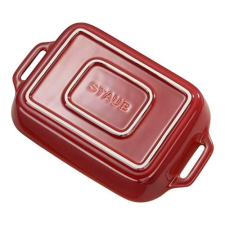 Форма прямоугольная керамическая, 20х16 см, античный медный, Staub Ceramics (40511-867)