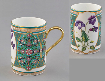 Бокал ИФЗ Фиалка надрезанная (форма Соло) 400 мл, в подарочной упаковке, Императорский фарфоровый завод 81.32711.00.1