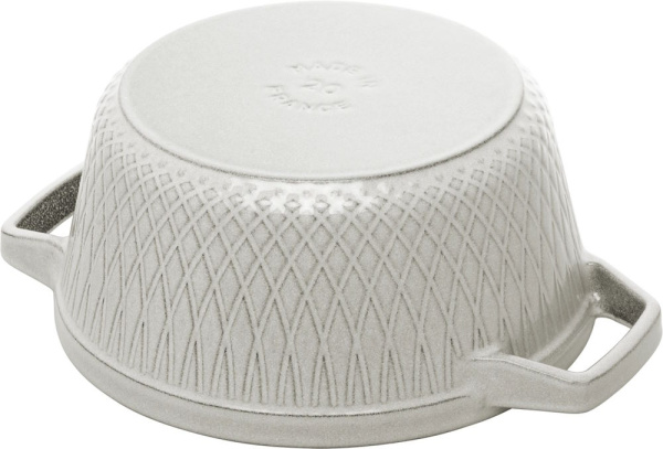Кокот круглый STAUB 24 см, 4,25 л, белый трюфель (145224107) Кокот круглый STAUB 24 см, 4,25 л, белый трюфель (145224107)