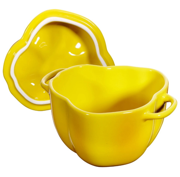 Кокот мини Перец 12 см 0,5 л, Staub Ceramic, желтый (40500-324) Кокот мини Перец 12 см 0,5 л, Staub Ceramic, желтый (40500-324)