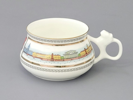 Чашка с блюдцем кофейная 180 мл, Набережные Невы (Билибина) Императорский фарфоровый завод (ЛФЗ) 81.15737.00.1