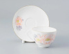 Чашка с блюдцем чайная ИФЗ Нежный пион (серый) (Весенняя 2) 250 мл, Императорский фарфоровый завод 81.28780.00.1