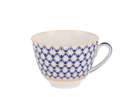Чашка с блюдцем чайная Кобальтовая сетка (Весенняя) 250 мл, Императорский фарфоровый завод (ИФЗ) 81.19918.00.1