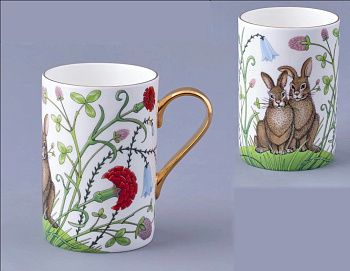 Бокал ИФЗ Сад Алисы (форма Идиллия) 400 мл, Императорский фарфоровый завод 80.47611.00.1