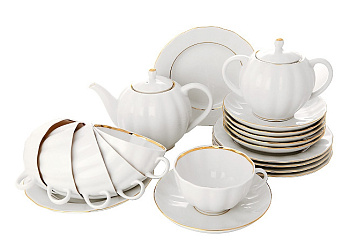 Чайный сервиз ИФЗ Белоснежка 20 предметов (Тюльпан), Императорский фарфоровый завод (ЛФЗ) 81.14790.06.1