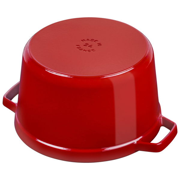 Кокот круглый высокий 24 см 4,7 л, Staub, вишневый (12502406) Кокот круглый высокий 24 см 4,7 л, Staub, вишневый (12502406)