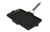 Сковорода для гриля прямоугольная, с силиконовой ручкой, 34х21 см Staub, черная (1202223)