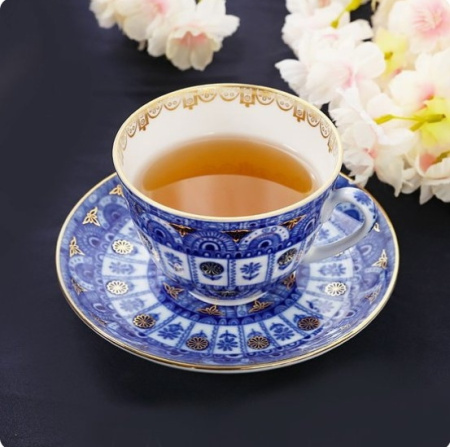 Чашка с блюдцем чайная Арочки (Весенняя) 230 мл, Императорский фарфоровый завод (ИФЗ) 81.10229.00.1