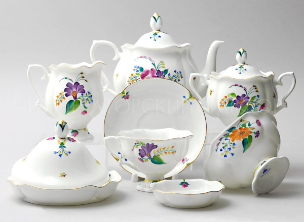 Сервиз чайный ИФЗ Невеста (Наташа) 23 предмета, Императорский фарфоровый завод (ЛФЗ) 81.14240.00.1