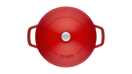 Сотейник чистера с чугунной крышкой, 24 см, 2,4 л Staub Chistera, вишневый (12612406)