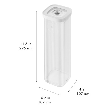 Контейнер пластиковый ZWILLING Cube для вакуумного хранения, прозрачный, 4S, 1.7 л, Zwilling J.A. Henckels (1025125)